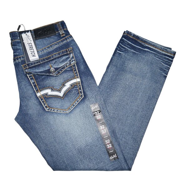 NEW True Luck Embroidered Jeans Men's Size 32x32 Straight leg BKE NWT - Picture 9 of 9